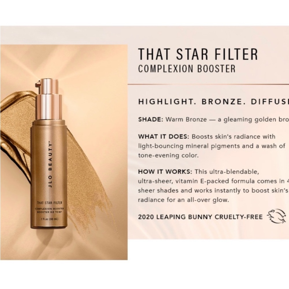 NEW JLO BEAUTY That Star Filter in WARM BRONZE Complexion Booster - Picture 5 of 10